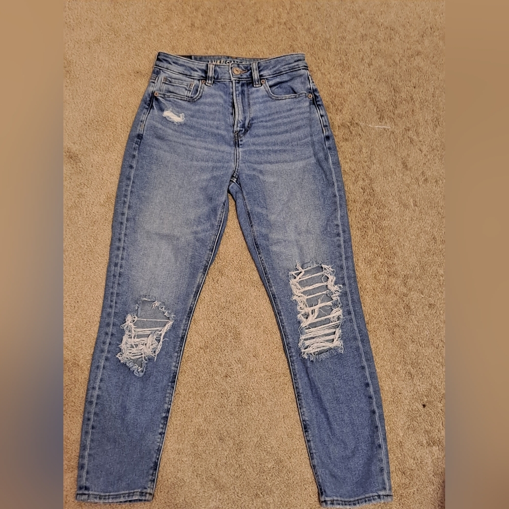 American eagle stretch mom jeans